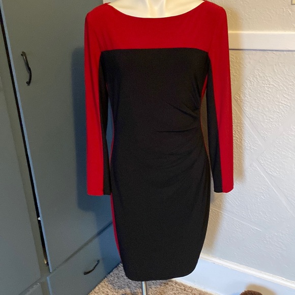 Chaps Coloblock Sheath Dress, 12 - Picture 4 of 8
